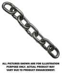 Chain - Stainless Steel - 1 Foot Increments - 0.125 (1/8) Inch - 375 lbs SWL - Flo Pro