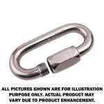 Quick Link - Stainless Steel - 0.25 (1/4) Inch - 880 lbs SWL - Flo Pro